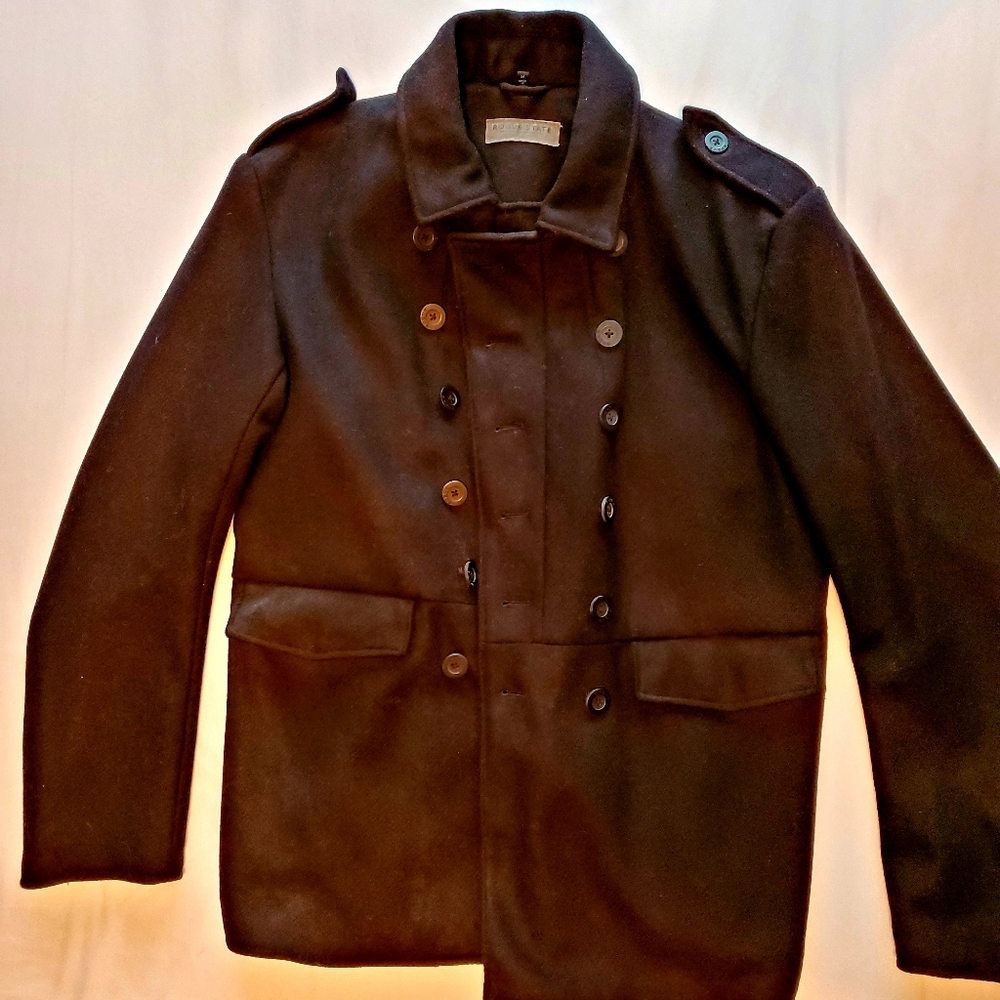 Rogue State Vintage Rogue Apparel Pea Coat Size M